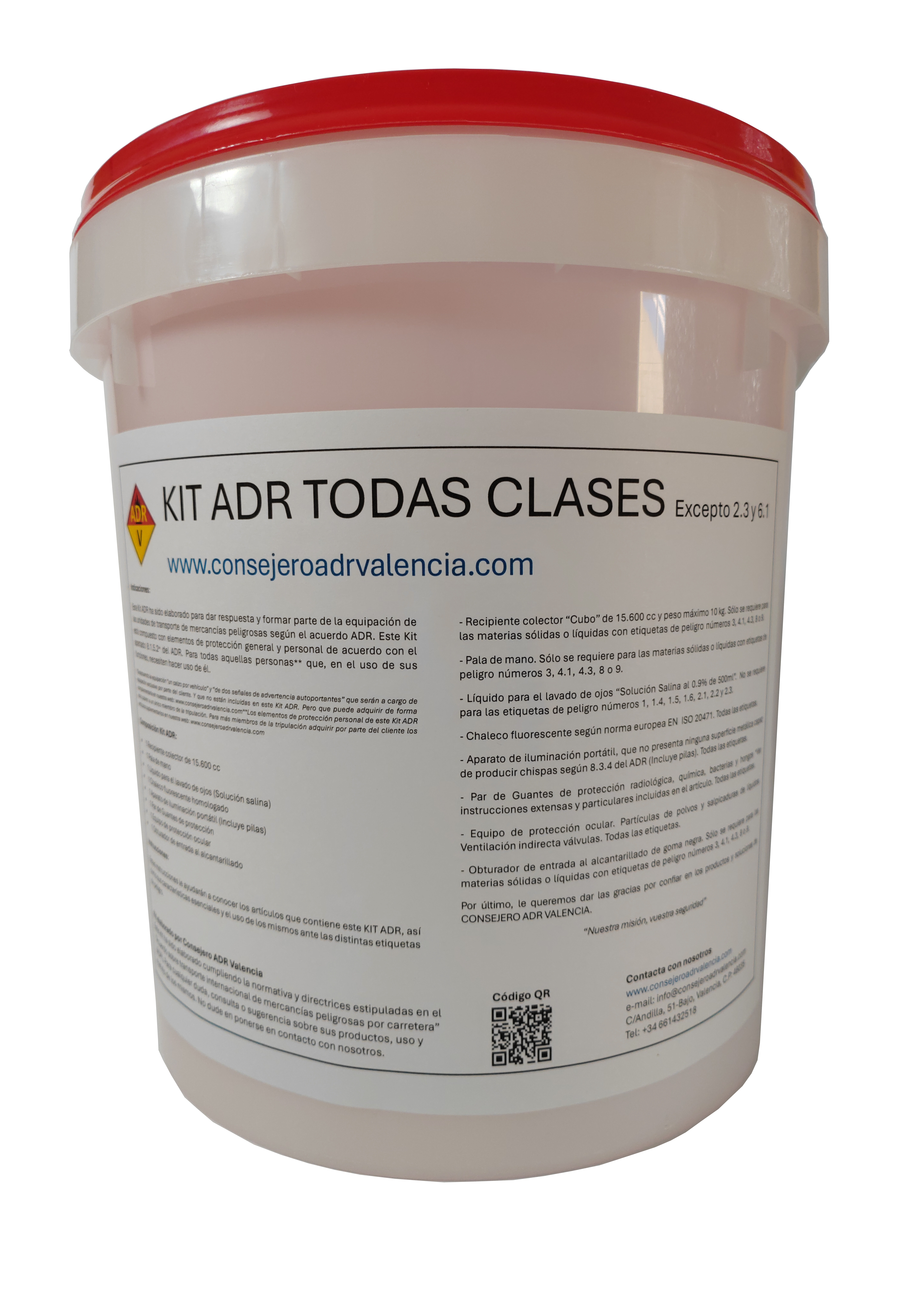Kit ADR todas las clases - excepto 2.3 y 6.1 - Imagen 2